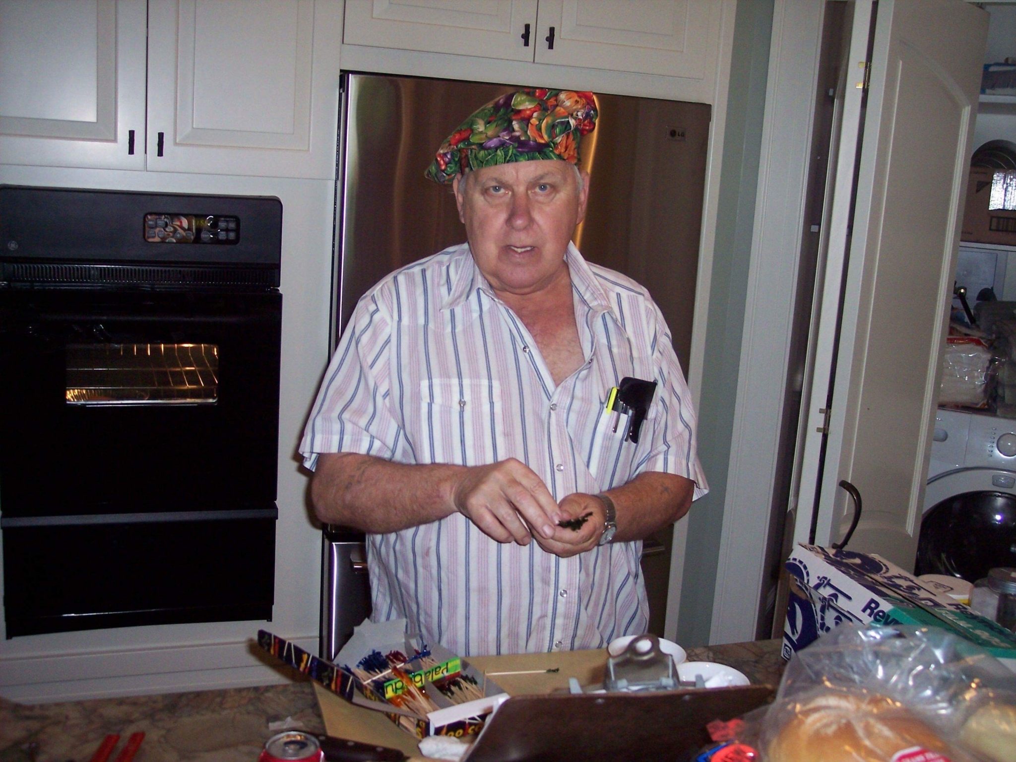 Man cooking in the kitchen