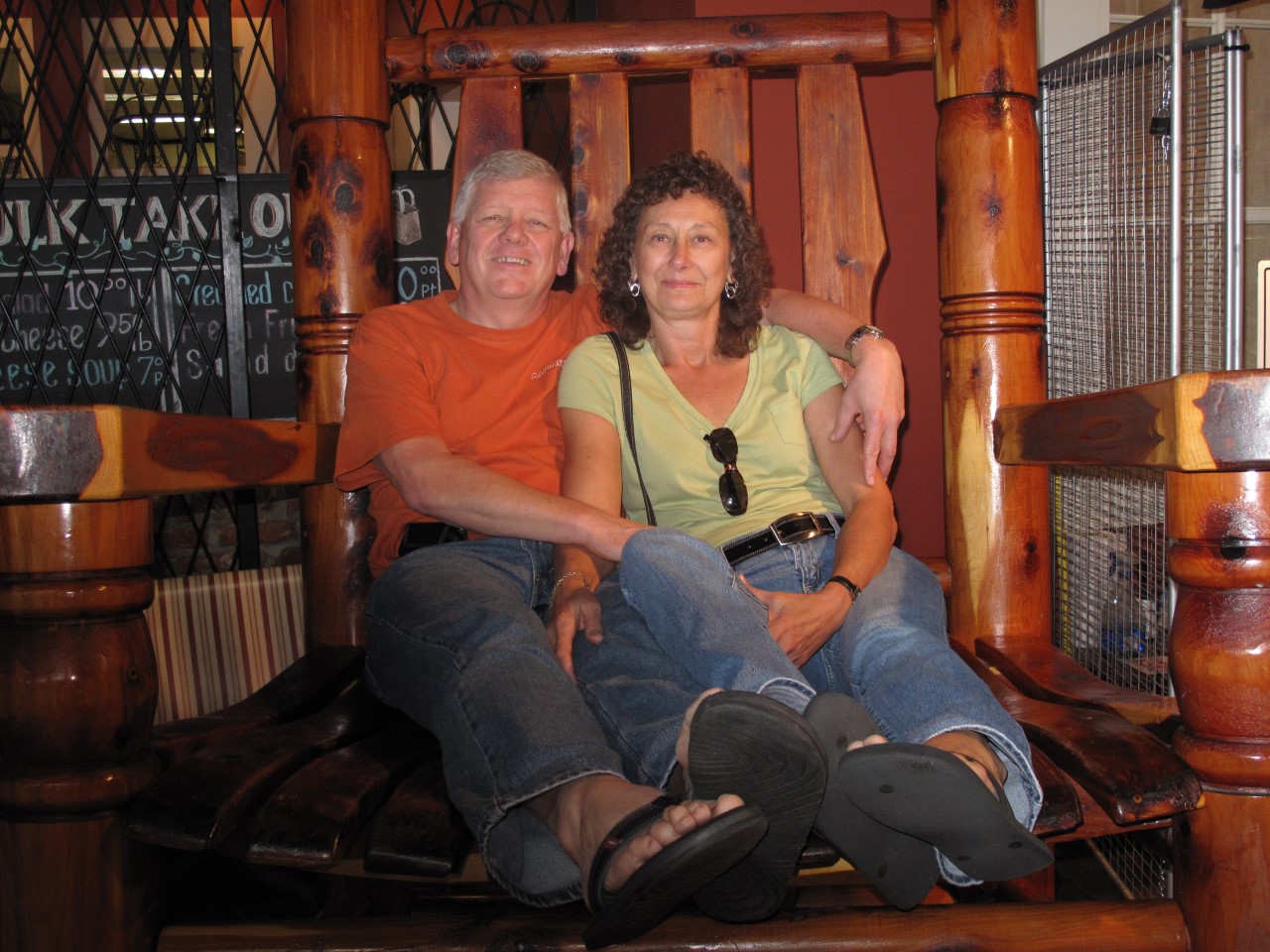 Gary Hasson with his wife