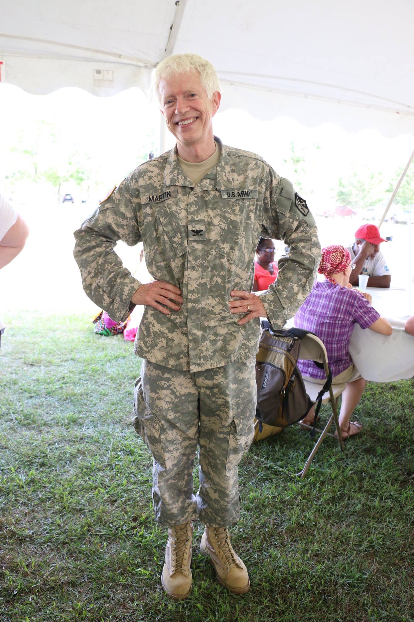 Dr. Martin in military uniform