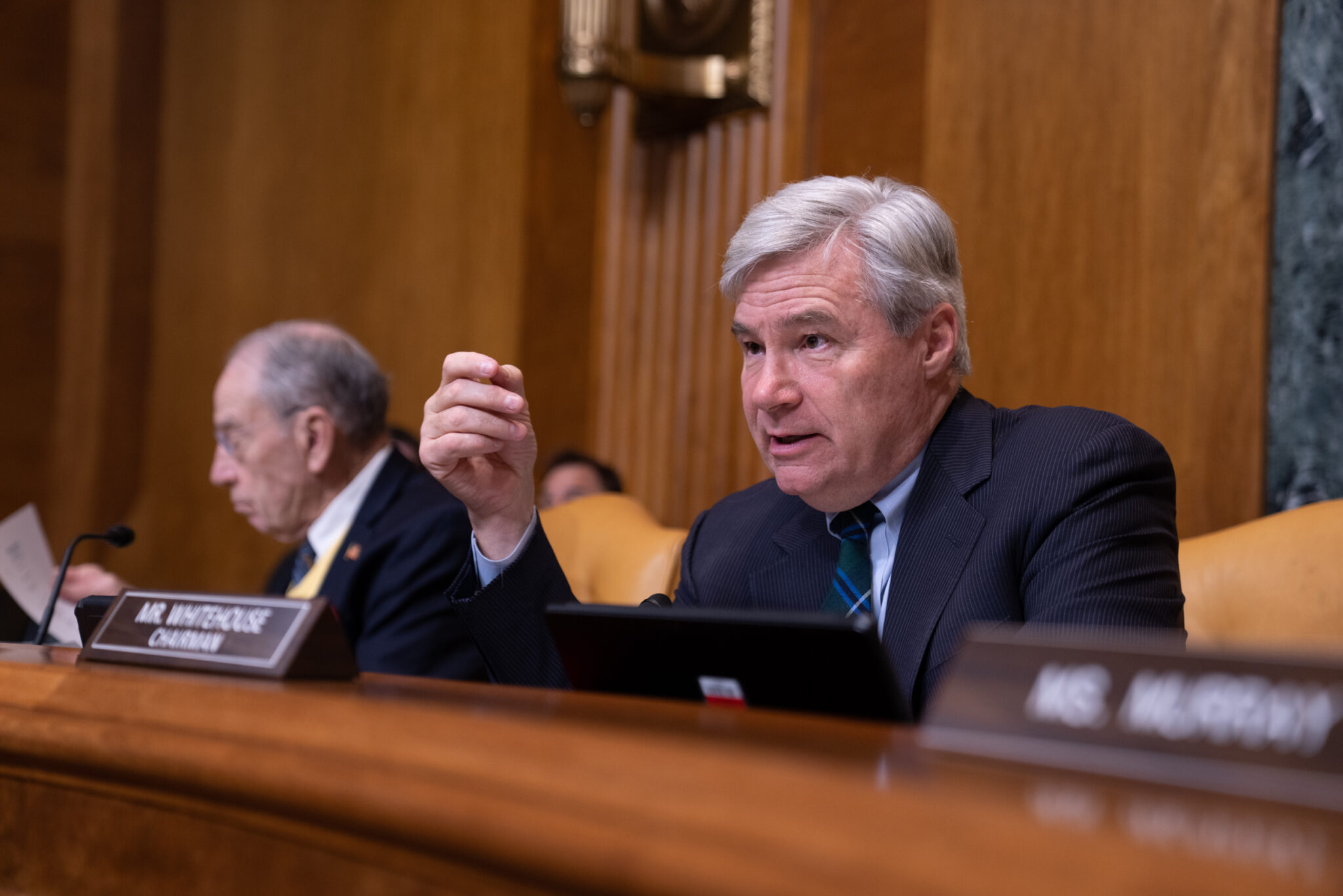 Sheldon Whitehouse, winner of the Distinguished Advocate Award