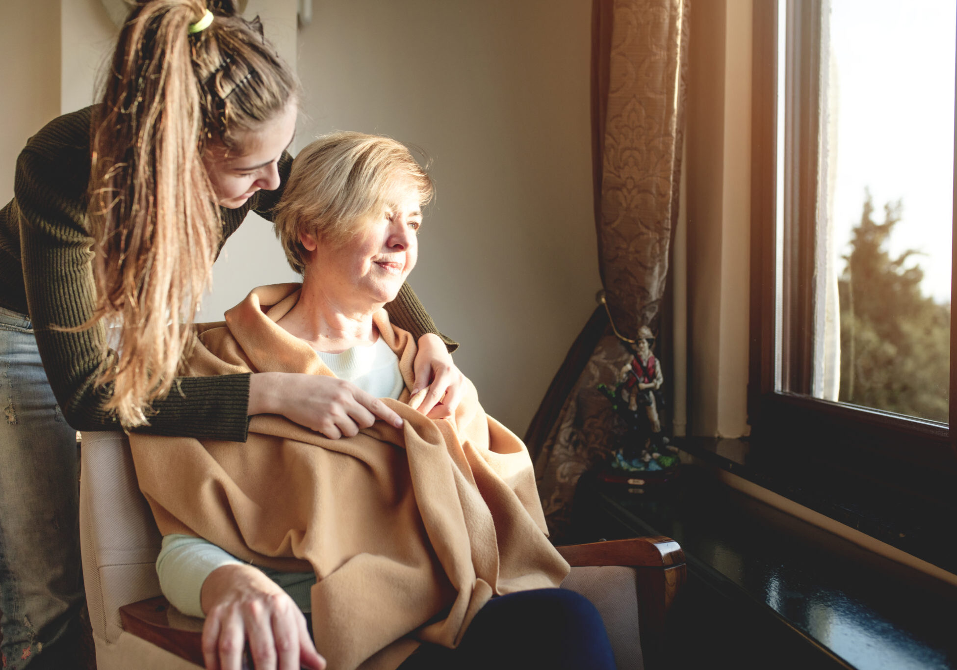 Elderly care old and young
