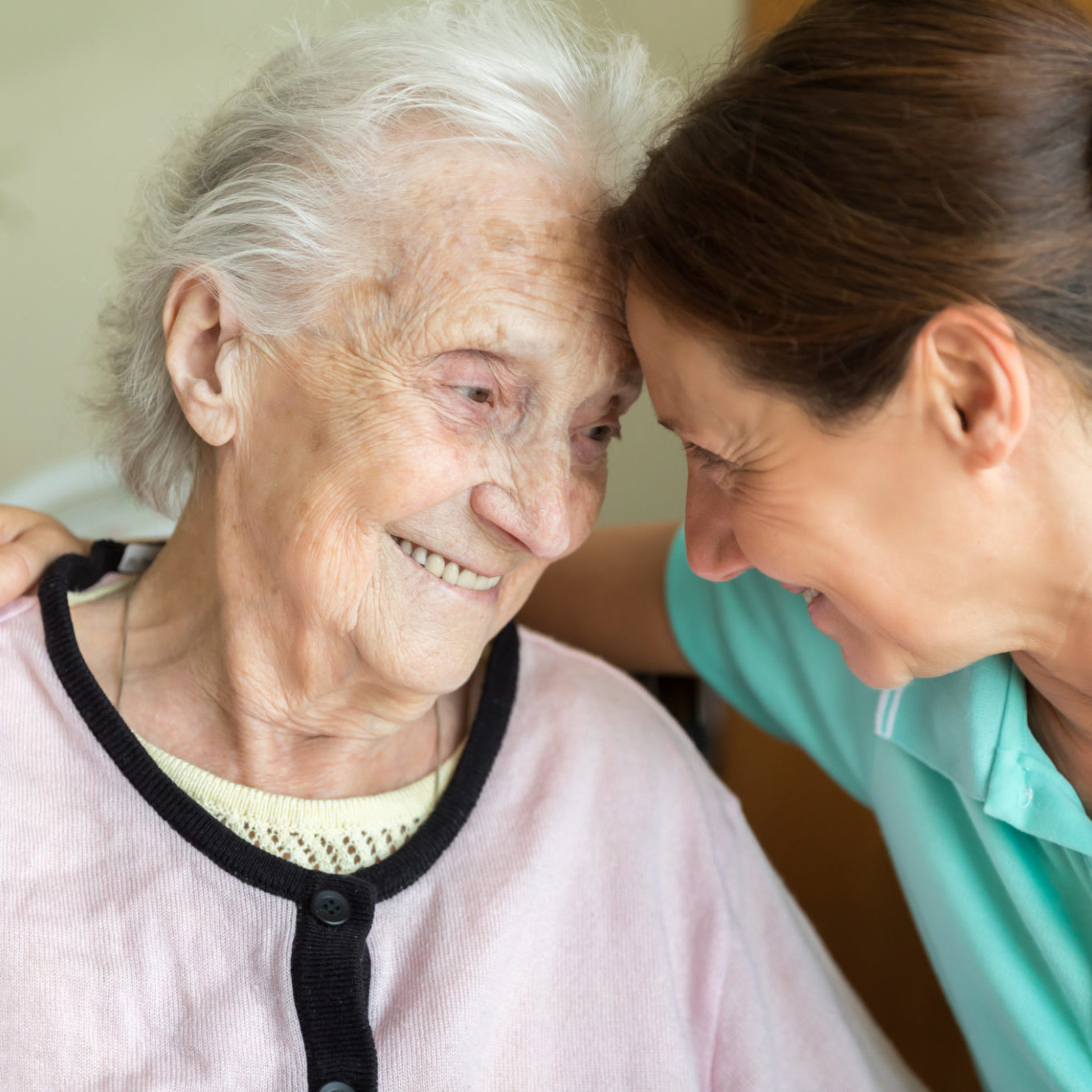 Senior Woman and Home Caregiver - Dementia and Occupational Therapy Senior Woman - Dementia and Occupational Therapy